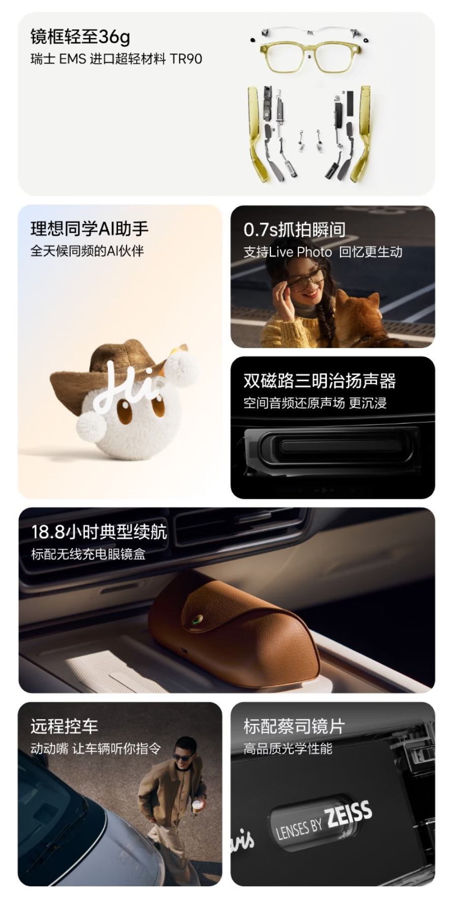 理想首款AI眼镜Livis正式发布 36克超轻机身国补后1699元起